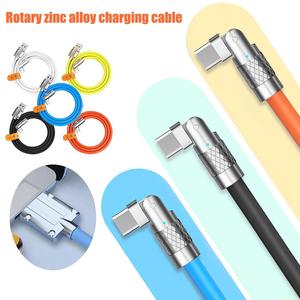 120W dönebilen süper hızlı şarj kablosu sıvı silikon tipi C mikro Samsung USB kablosu  Xiaomi Huawei USB Bold veri hattı - Product Image 2