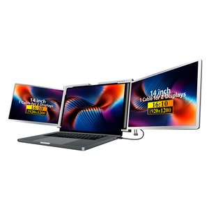 2023 Latest LCD <strong>Computer</strong> <strong>Monitor</strong> 14 Inch IPS Panel 2nd Triple Additional Screen Laptop Extension - Product Image 1