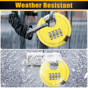 กุญแจล็อคแบบหมุน 4 หลัก AMBITION พร้อมตัวล็อคเหล็กกล้าชุบแข็ง สำหรับใช้งานกลางแจ้ง - Product Image 6