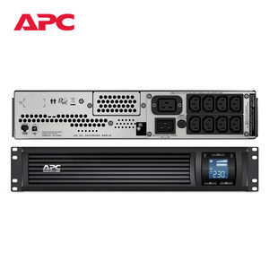 APC Schneider, встроенный в стойку, блок питания, 3 кВА, сервер компьютерной комнаты, онлайн интерактивный SMC3000RMI2U-CH, ЖК-дисплей, встроенный аккумулятор - Product Image 1
