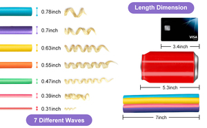 Dụng cụ uốn tóc con lăn Flexi que linh hoạt uốn que thiết lập không có nhiệt heatless uốn cong bọt tóc lọn tóc - Product Image 3