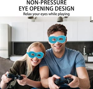 Yeniden jel boncuk göz maskesi uyku için soğuk sıcak göz Compress s buz paketi ile peluş soğutma göz maskesi - Product Image 4