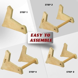 Portable Mini Parallel Wooden Push up Handstand Bars Durable Handstand <strong>Trainer</strong> Push up Bars for Calisthenics and Fitness - Product Image 4
