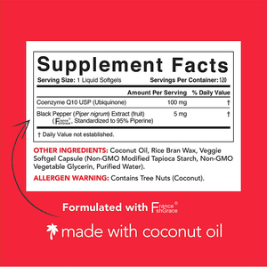CoQ10 100mg Softgels,心臓の健康とエネルギー生産のためのより良い吸収酸化防止剤コエンザイムQ10 USP 120カプセル