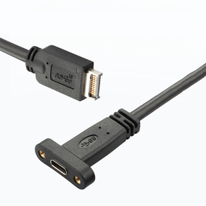 卸売タイプE USB 3.1男性USB-CタイプC女性エクステンションケーブルフロントパネルヘッダー50cmコンピュータマザーボードワイヤーコード