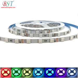 5050ライトLEDストリップRGB 6mm PCB幅12V/24V 60LED/M高輝度WiFiコントロールカラー変更 - Product Image 2
