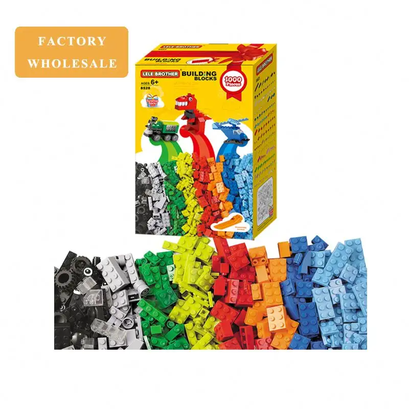 Blocs de construction compatibles lego pour enfants, vente en gros, briques en vrac, 1000 pièces