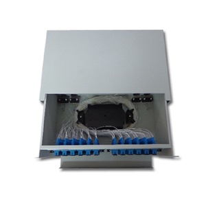 Marco de distribución de fibra óptica ODF 12 24 48 96 Core 144 puertos SC/APC Terminal Box Patch Panel - Product Image 2