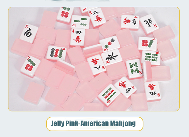 3.0 Jelly Pink American Mahjong (Bare Tiles)