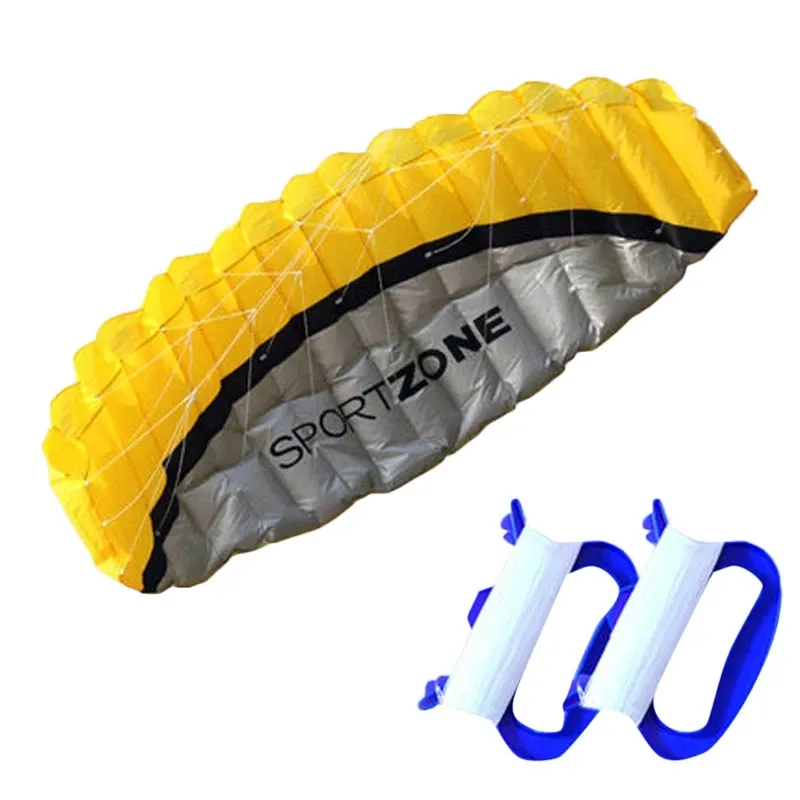 2.5 m Dual Line Stunt Power Kite Soft Kite Parafoil Kitesurf Fly Outdoor Fun Sports Kite Board Factory