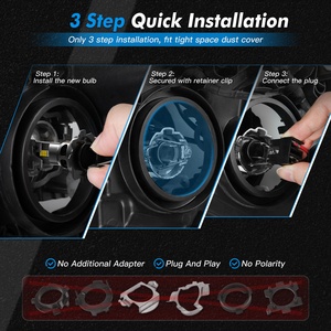 BEVINSEE 2x70W araba ampuller H7 LED Canbus oto LED aksesuarları 360 H7 fofocos kiti H7 LED farlar 12000Lm - Product Image 6