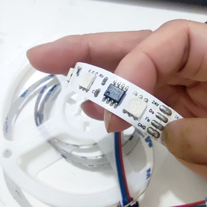Adresli RGB dijital piksel LED şerit ışık 5050 60 LED 16703IC 4 Pin kablo özgeçmiş indir sürekli fonksiyon denetleyici PCB - Product Image 3