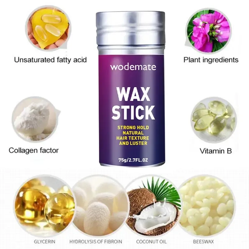 Hair Styling Gel Finishing Stick für Curly Edge Control Haar Flyaway Stick Fixing Wax Shaping Haar wachs Stick