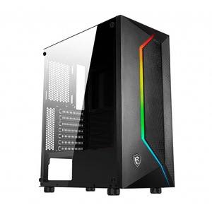 MSI MAG VAMPIRIC 100L bilgisayar kasası Mid-Tower şasi oyun ofis masaüstü bilgisayar ev sahibi siyah şasi - Product Image 1