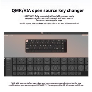 Weikav Lucky65 V2玩家机械键盘套件3模式垫片结构RGB支持QMK/通过定制键盘OEM/ODM - Product Image 5