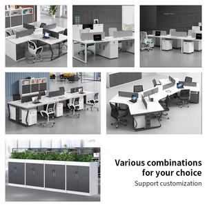 Escritorio para ordenador con partición de oficina y estación de trabajo de diseño moderno - Product Image 2