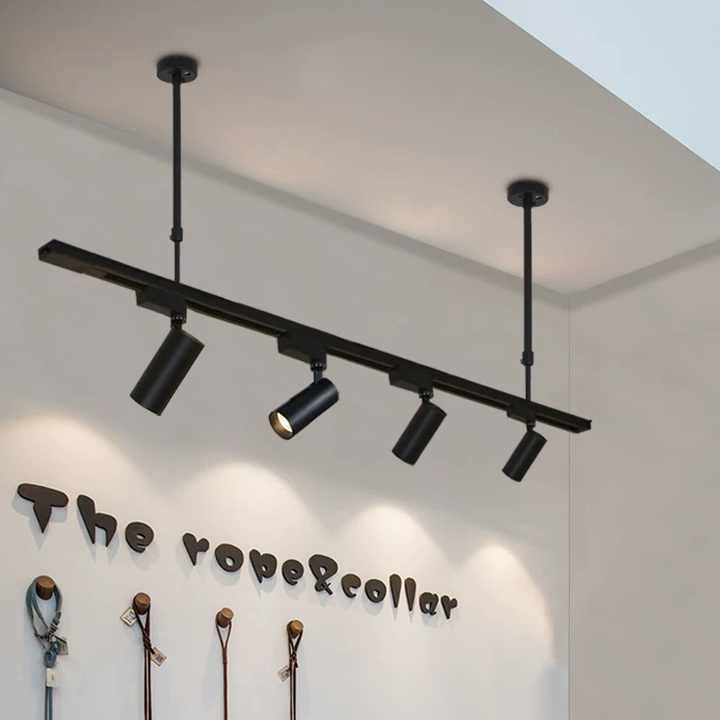 Indopr Customized Commercial Track Lighting Ceiling Adjustable Spotlights 3000K 4000K 6000K Cob 20W 30W 40W Led Track Lights