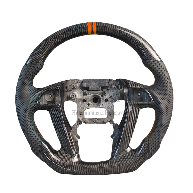 Crosstour Carbon+Leather+Orange Top Line Stitching