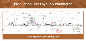 Máquina de fabricación de mantequilla en polvo de cacao de alta capacidad, Control PLC eléctrico, línea de procesamiento de aceite de molienda para tostado de granos de cacao - Product Image 5