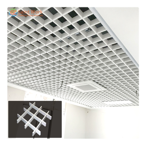 Metal Iron Fireproof <strong>Grid</strong> <strong>Ceiling</strong> Aluminium Panel Suspended Open Grille <strong>Ceiling</strong> <strong>Tiles</strong> Aluminium <strong>Grids</strong> Modern <strong>Ceiling</strong> Design - Product Image 2