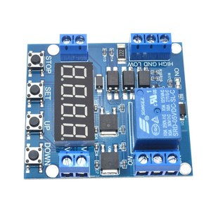 Display a LED 5V Timer di ritardo digitale modulo interruttore di controllo relè tensione rilevamento limite superiore e inferiore conteggio dei tempi del ciclo - Product Image 4