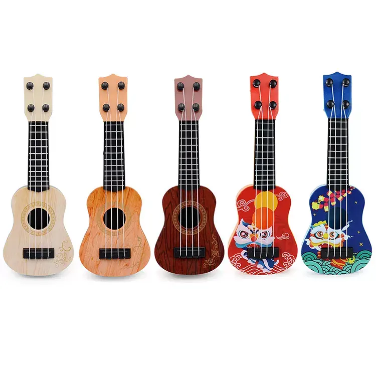 Simulazione di strumenti giocattolo per bambini ukulele chitarra mini quattro corde possono riprodurre musica