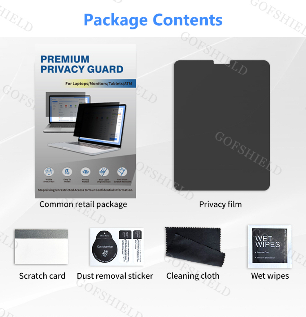 Black 180°2 Way Privacy Filter(Without Packaging)
