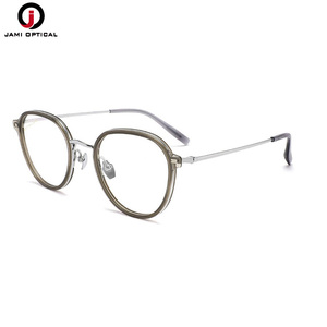 Chất Lượng Cao Tinh Khiết Titan Khung Kim Loại Thoải Mái Miếng Đệm Mũi Retro Kính Quang Học Khung Cho Nam Giới Phụ Nữ - Product Image 5