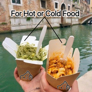Caja personalizada de tacos de pollo para restaurante, contenedor de Pasta para llevar, caja de entrega de comida para llevar, Doner taza de arroz frito, caja de fideos de papel Kraft - Product Image 4
