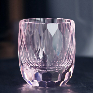 Perakende K9 kristal cam 200ml pembe elmas desen Edo Kiriko cam içme bira viski suyu için su süt PC plastik tipi - Product Image 5