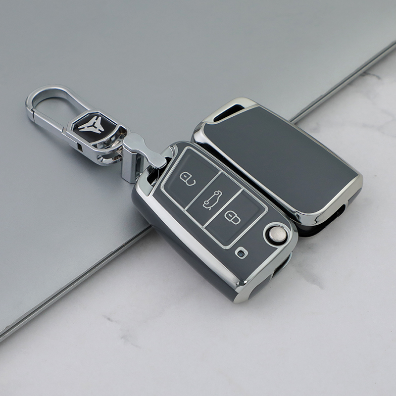 3 Button Gray + Key Ring
