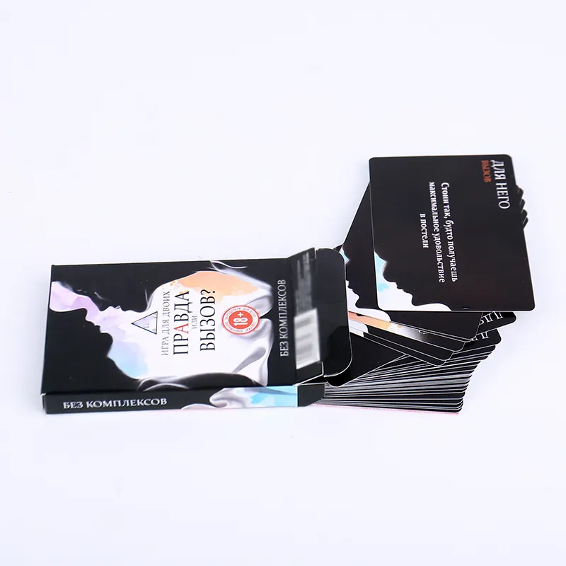 Jinayon erótico adulto juego de mesa tarjeta hecha fabricantes borracho comprar tarjetas coleccionables parejas sexo beber juego de cartas personalizado productos de papel de alta calidad