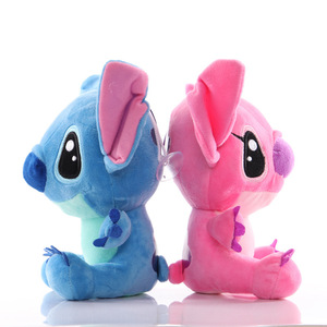 Fabrika envanter promosyon 8 inç karikatür dikiş peluş oyuncak mavi pembe dikiş peluş oyuncak kapmak bebek hediye çocuklar için - Product Image 3
