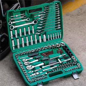 151 adet profesyonel S2 bit krom vanadyum cırcır lokma anahtar takım komple OEM özelleştirilebilir el aletleri araba tamir aracı kiti - Product Image 3