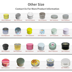 马口铁包装厂定制设计金属罐储物容器空小圆形铝罐带螺旋盖 - Product Image 6