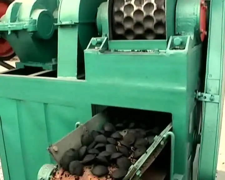 מכונת לחיצה מקצועית כדור פחם לבנית רולר מכונת לבריקת פחם