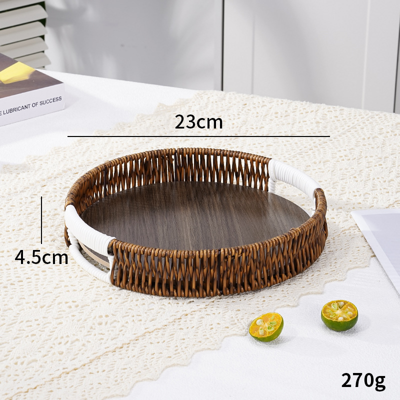 Trompeta redonda de fondo de madera profunda 23*4,5 cm