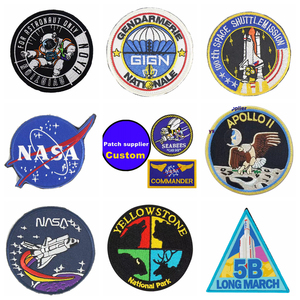 Bán Buôn <span class=keywords><strong>NASA</strong></span> Đưa Đón Tàu Sân Bay Máy Bay Spaceman Vá Appliques Huy Hiệu Thẻ Tên Lửa Thêu Merrow Cạnh Các Bản Vá Lỗi Cho Áo Khoác - Product Image 5