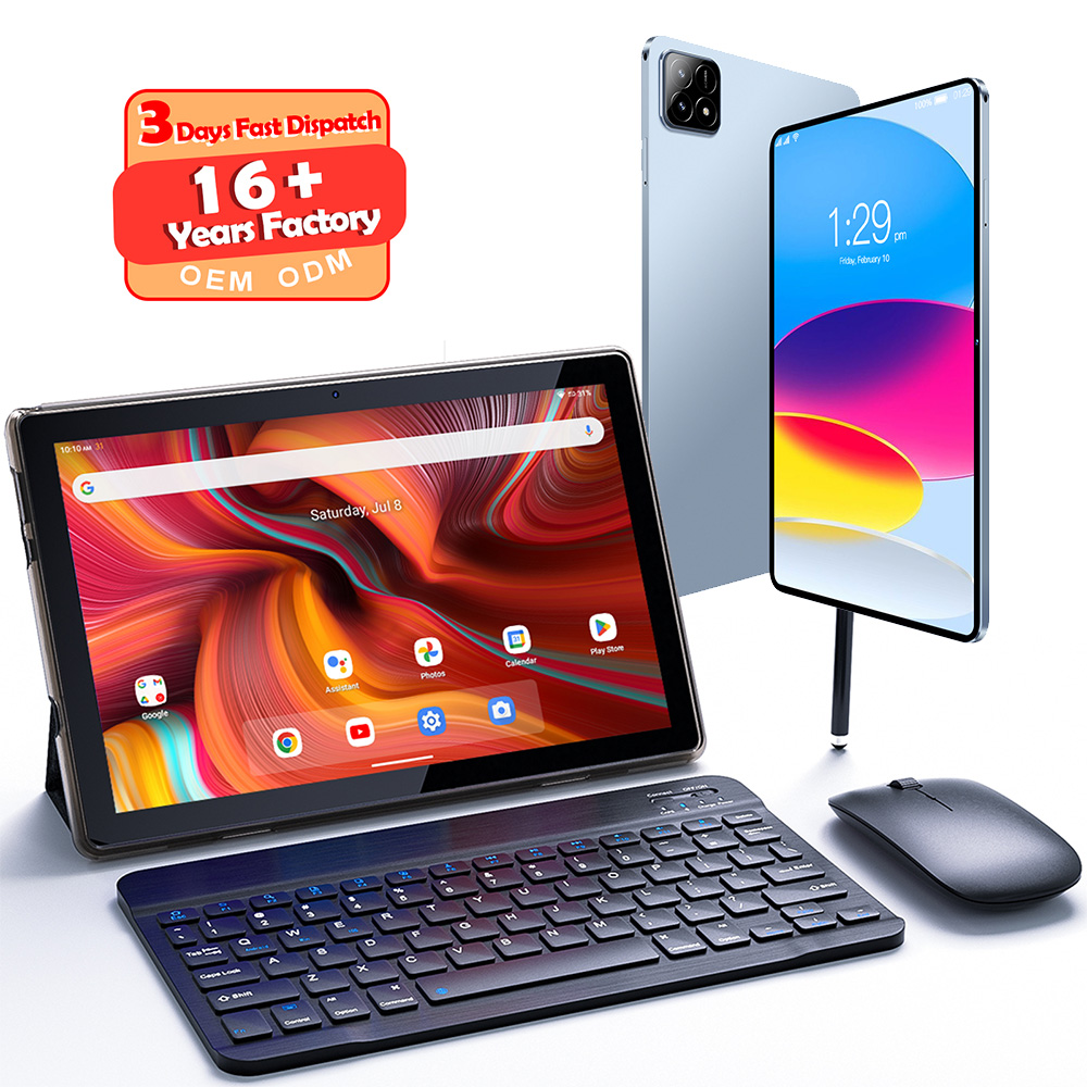 tablet pc black coor with keyboard mouse pen accessories