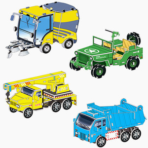 Chất Lượng Cao DIY <span class=keywords><strong>3D</strong></span> Câu Đố Đồ Chơi Đầy Màu Sắc Giấy Trường Quà Tặng Mô Hình Làm Bằng Tay Cho Trẻ Em Chất Lượng Đảm Bảo - Product Image 3