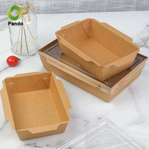 Прозрачные крышки для упаковки еды, коробки для закусок и десертов, одноразовые контейнеры для ресторанов и еды на вынос - Product Image 5