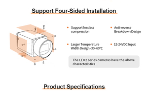 Compatible With Vision Pro 2/3'' IMX264 5MP 60fps Robot Inspection Gige <strong>Camera</strong> <strong>C</strong> Mount for Industrial Vision System - Product Image 5