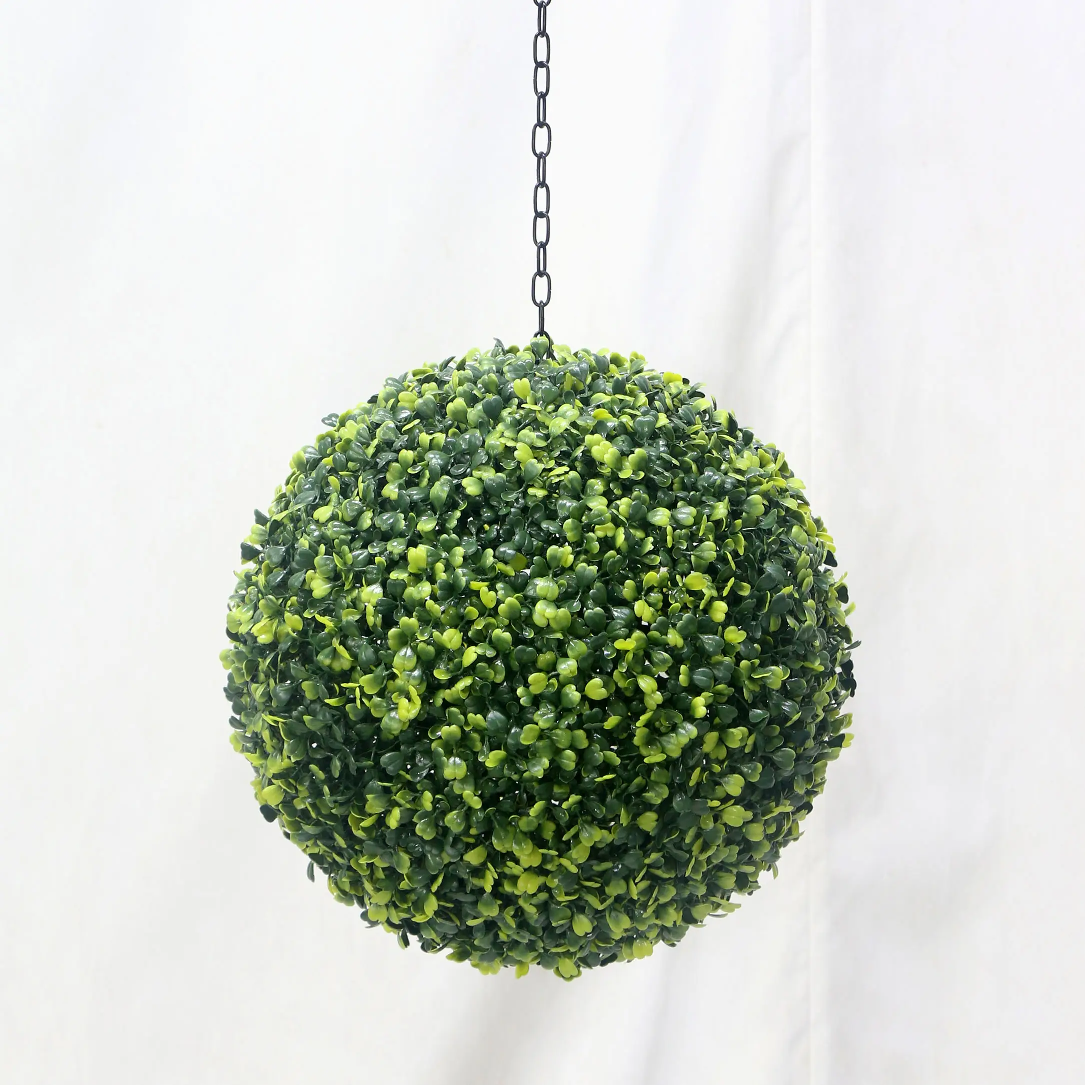 사용자 정의 12 인치 인공 회양목 Topiary 부시 공 식물 Pe 입구 정원 장식