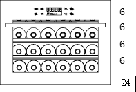 Built in 24 bottles Wine Cooler 1 zone