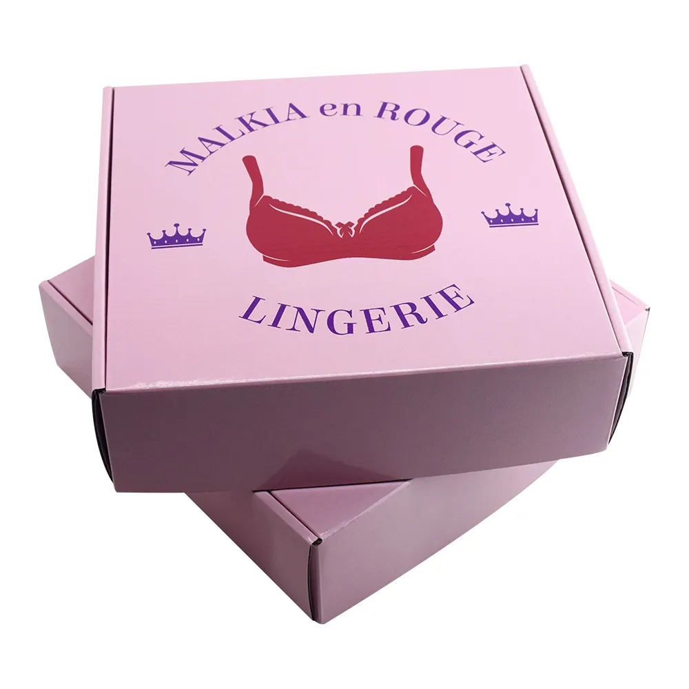 Özel seksi sütyen ambalaj kutusu iç çamaşırı kadın hediye kutusu fantezi bayan iç çamaşırı mayo kargo kağit kutu Bikini posta