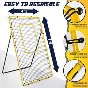 כדורעף rebounder נטו 7 x4ft להקפיץ בחזרה רשת עם 5 זוויות ריבאונד מטרה ניפון - Product Image 3