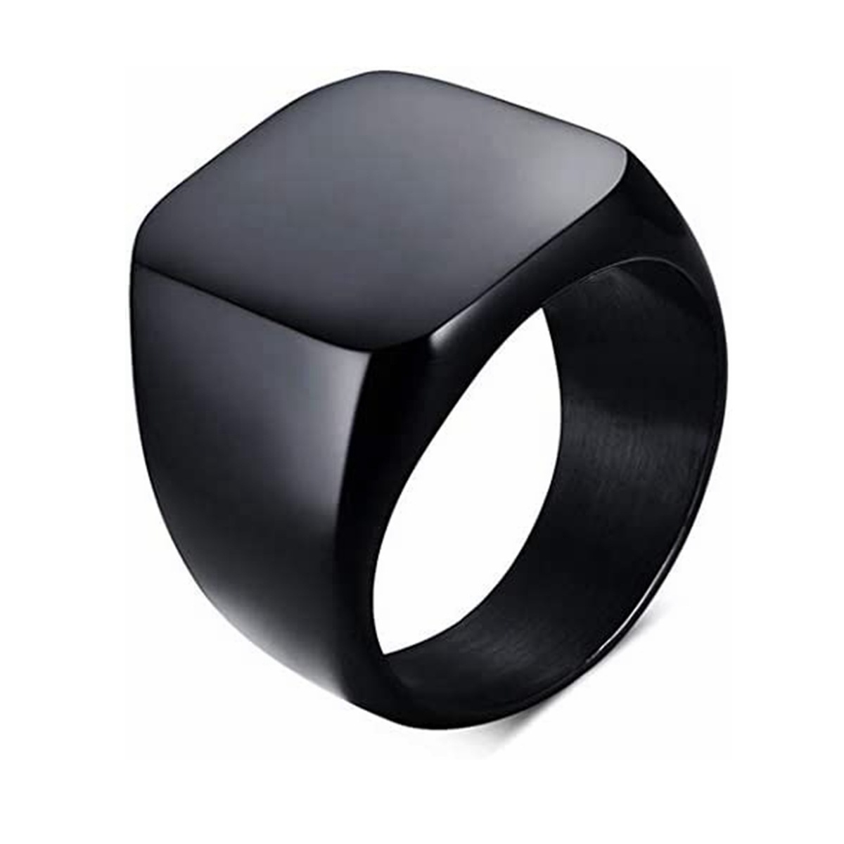 Anillo liso negro
