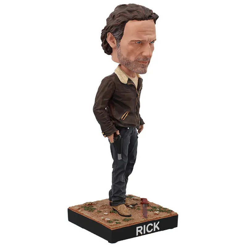 Nhân Vật Polyresin Cao Cấp Giống Như Thật Người Đi Bộ Chết Rick Grimes Bobblehead