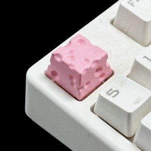 Teclado mecánico DIY Keycap lindo queso forma resina teclado tapas eje cruzado llave cubierta accesorios de repuesto