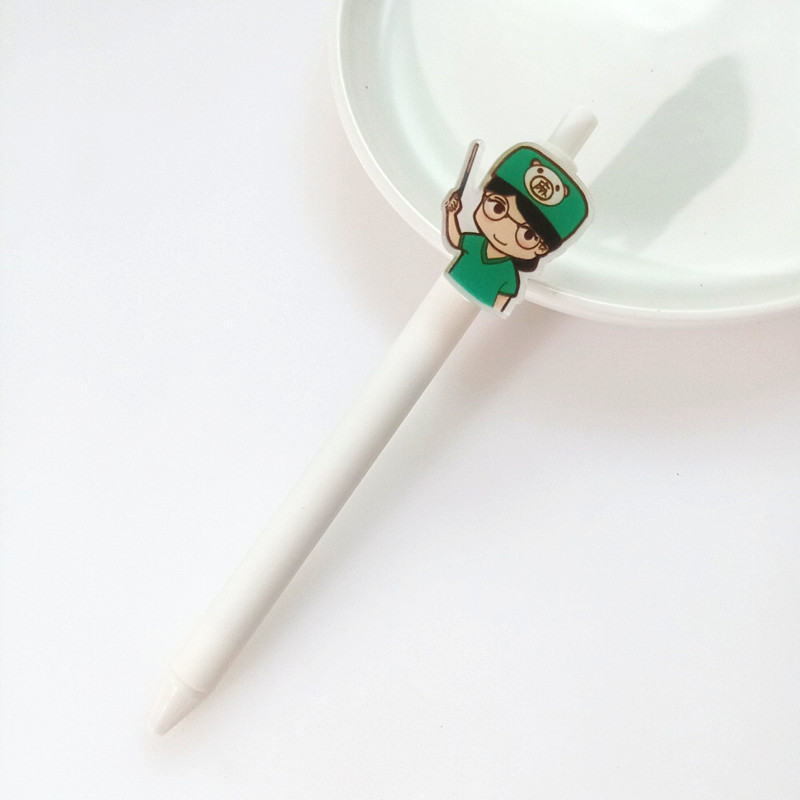 0.5mm black - ma xiaoniu white pen